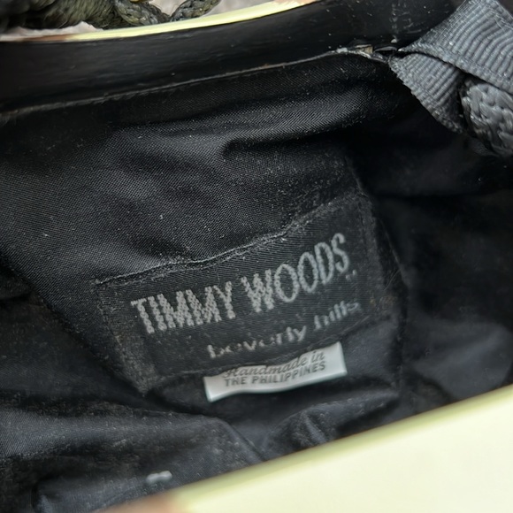 Vintage Timmy Woods Painted Cat Purse - Picture 6 of 9